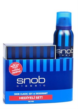 Snob Classic EDT 100 ml Erkek Parfüm Seti